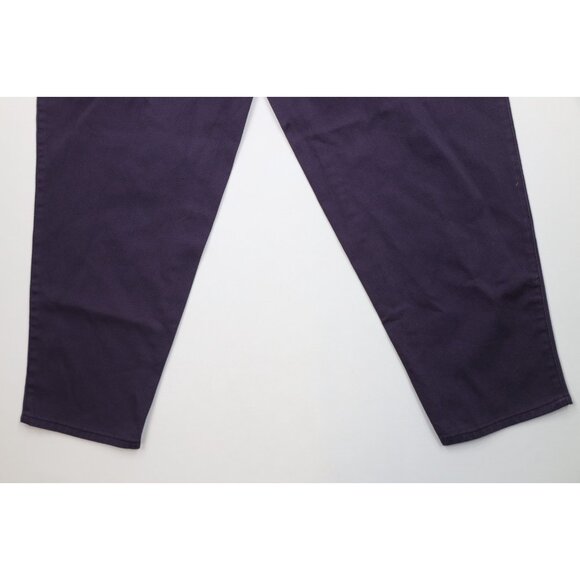 Deadstock Vintage 90s Fila Mens 36x34 Spell Out Baggy Skateboard Jeans Purple - Picture 11 of 13